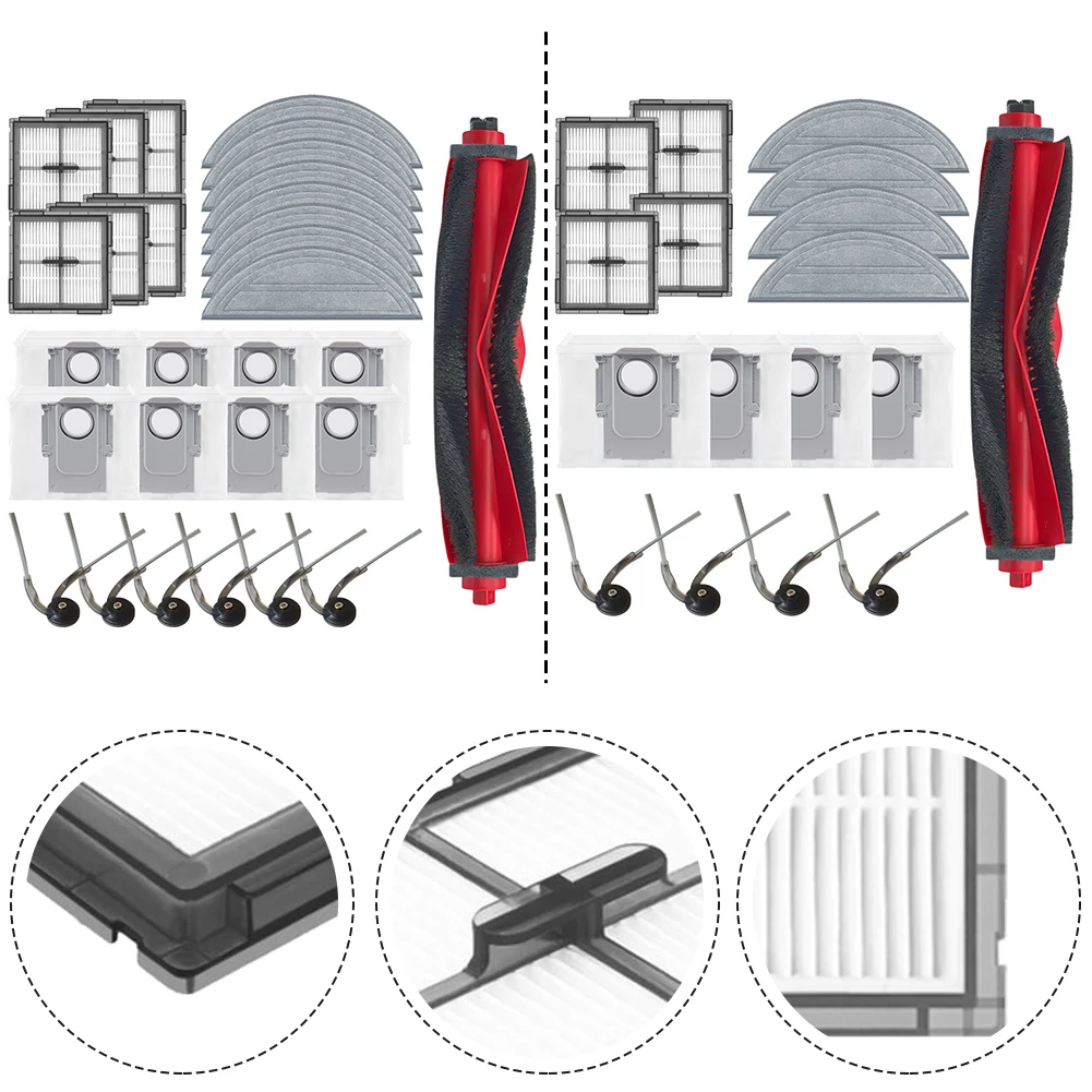 

For Roborock Q10 S5+ / Q10 VF+ / Q10V+ Robot Vacuum Cleaner Replacement Main Side Brush Filter Mop Cloth And Dust Bag