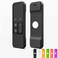 Colorido silicone apple tv 4 controle remoto capa protetora pele à prova dwaterproof água saco de armazenamento poeira organizador doméstico proteger