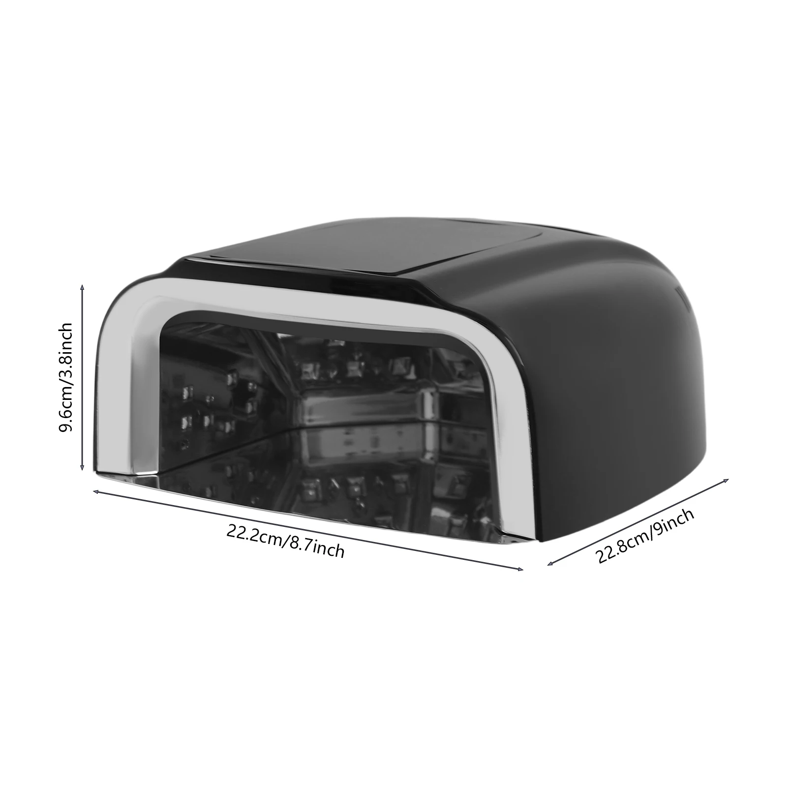 โคมไฟเล็บ LED UV แบบชาร์จไฟได้ 96W เครื่องเป่าเล็บไร้สายพร้อมโคมไฟบ่มสําหรับและเซ็นเซอร์อัตโนมัติเล็บเท้าและเครื่องเล็บแห้ง (สีดํา)