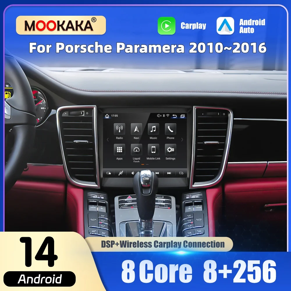 Car Radio For Porsche Paramera 2010~2016 Stereo Wireless CarPlay Android Auto Multimedia Player GPS Navigation Head Unit