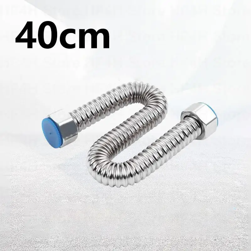 Água Tecida Encanamento Mangueira, 304 Aço Inoxidável, Bacia e WC, Aquecedor de Banheiro Conectar, Tubos Ondulados com Chave, Encanamento, 1/2\