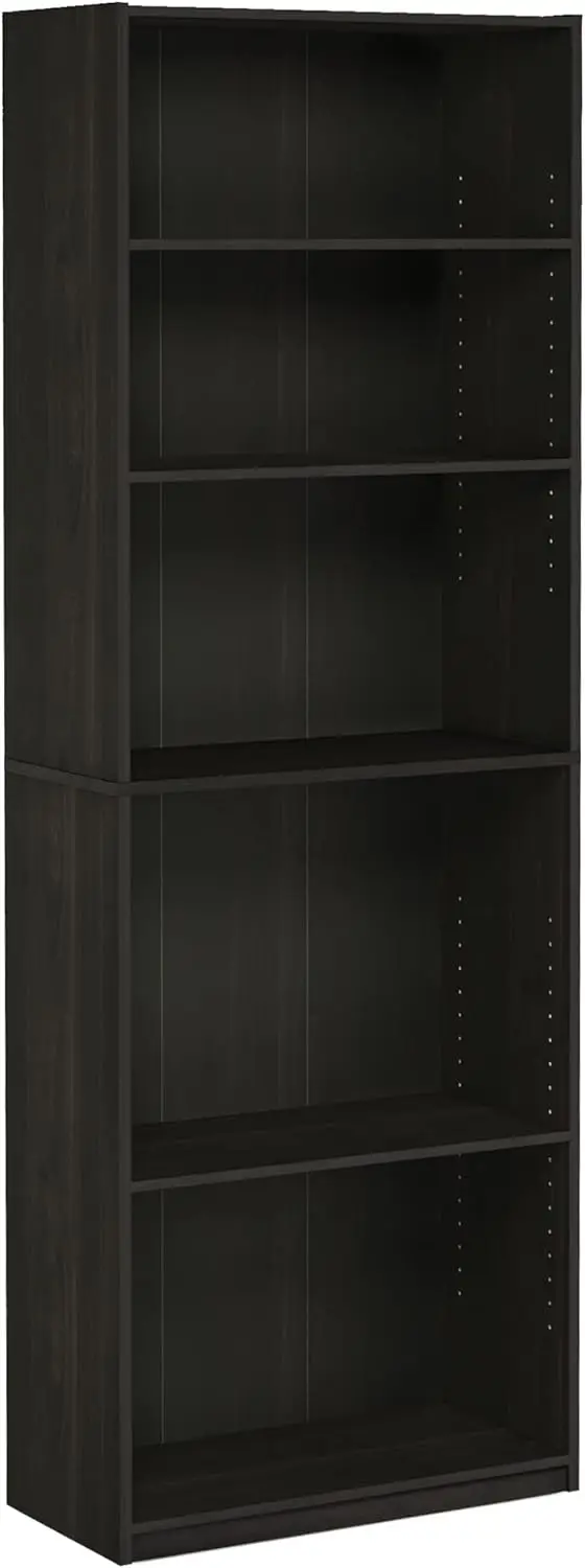 

JAYA Simply Home 5-Shelf Bookcase, 5-Tier, Espresso