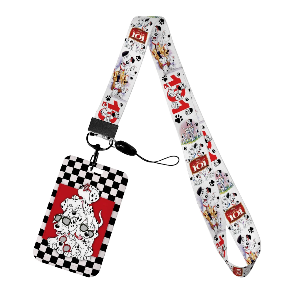101 Dalmatiërs Nekkoord Lanyards Sleutelhanger Badge Houder Id-kaart Pass Hang Touw Lariat Lanyard voor Sleutelhangers Accessoires Cadeau