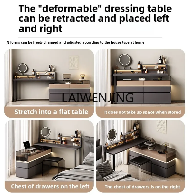 

Italian minimalist dresser chest cabinet integrated small apartment bedroom bedside cabinet retractable