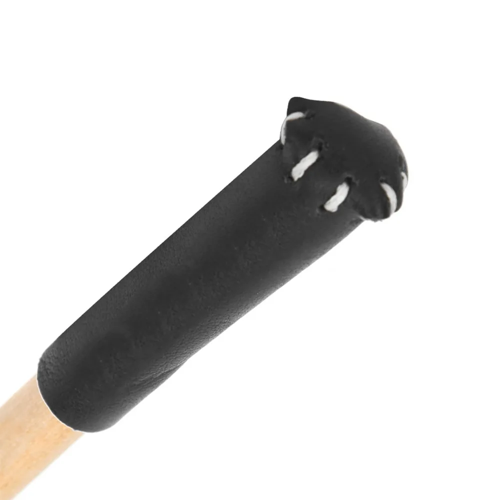 Durable Leather Billiard Cue Tip Cover Brown Portable Leather Cue Tip Cover Black Head Protective Cover Damage Protection