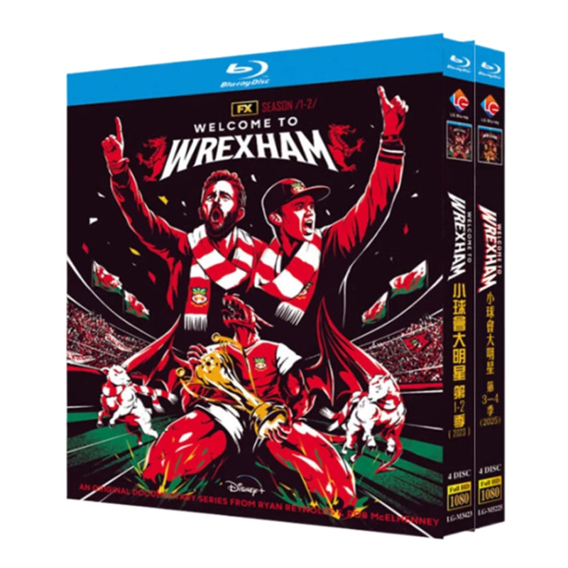 

Добро пожаловать в мир Wrexham: Сезоны 1-4 на Blu-ray дисках