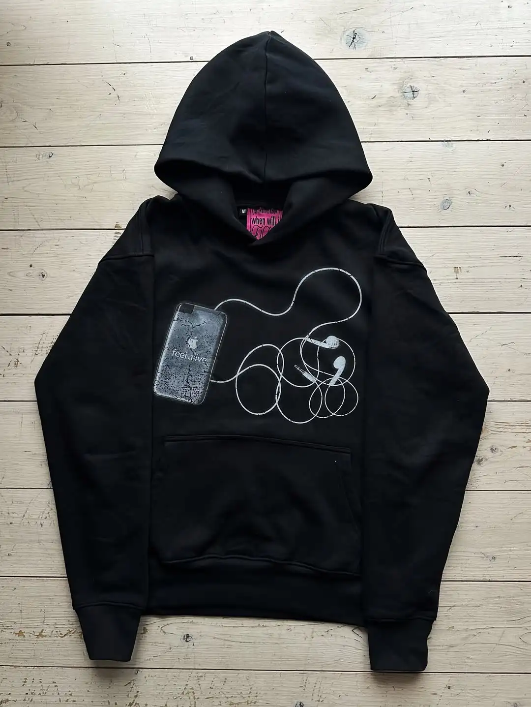 Harajuku Casual MP3-Print Hoodies für Männer Grunge Streetwear Sweatshirt Tops Goth Y2k Übergroßer Hoodie Trainingsanzug Herrenkleidung