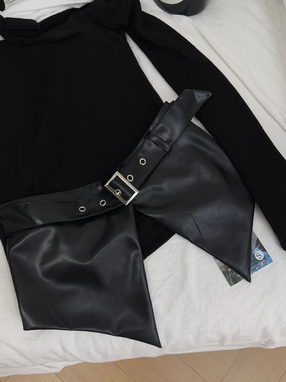 Ele Color Blo oulder Long Sve Blouse with f Skirt Pleated Ne Hanging Design Autumn Winter New Arrival