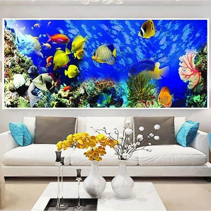 Underwater World 5D Diamond Painting Full Diamond Art ricamo Large Office Living Room Home Decor Diamond Cross Stitch kit