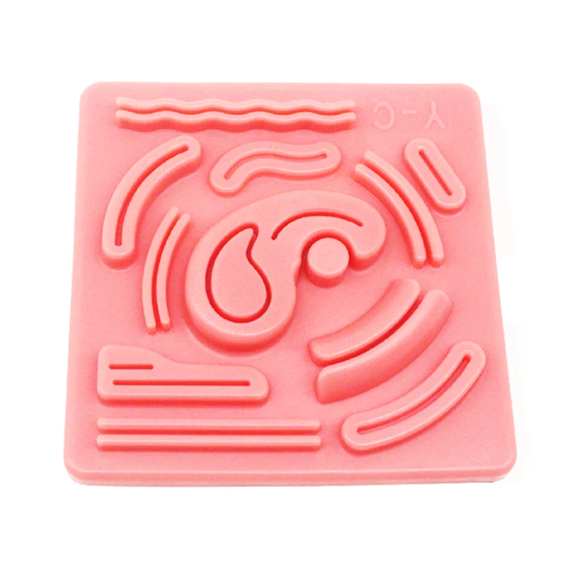

Medical Students Skin Suture Training Model Laparoscopic Simulation Stitching Module 3D Silicone Reusable Training Pad