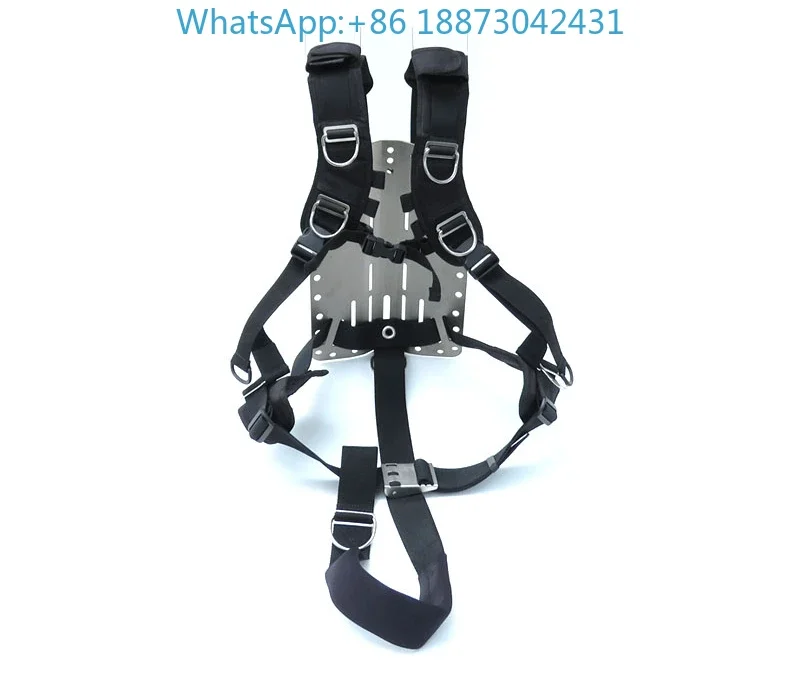 Comfort, adjustable and quick detachable backpack system for diving back-flying.