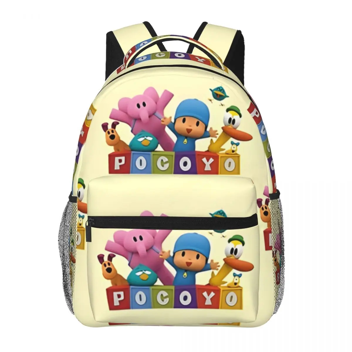 

P-Pocoyo Characters For Girls Boys Large Capacity Student Backpack Lightweight waterproof Backpack 16in