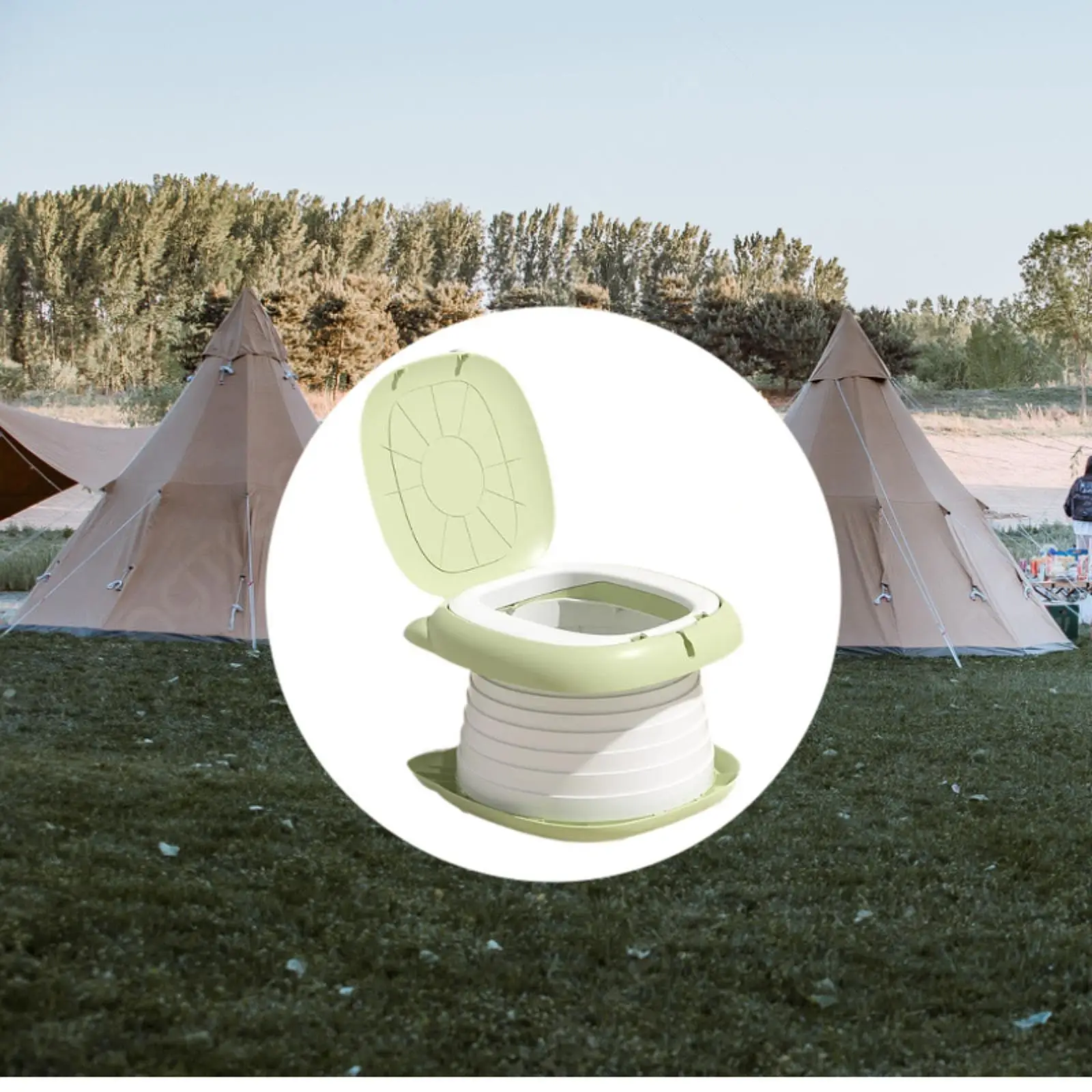 Baby Potty Chair Multifunction Emergency Tool for Going Out Splash Protection Toddler Toilet for Park Camping Outdoor Play Home