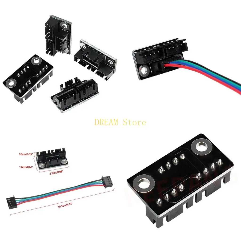 Pack of 4 Printer Parts Stepper Motor Parallel Module with Cable for Printer best sale
