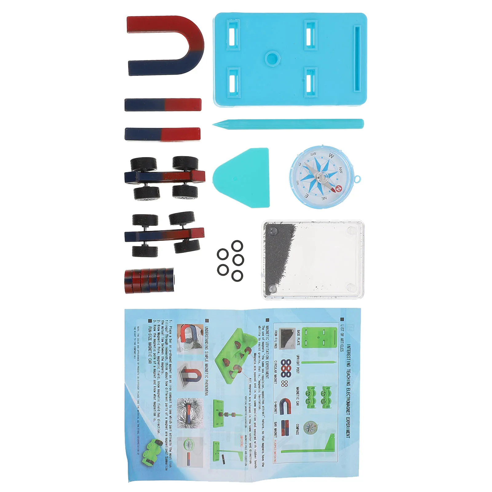 1 set 1 Set Magnetic Science Experiment Kit Physics Magnetism Lab Experiments For Kids Educational Home Teaching Science Project