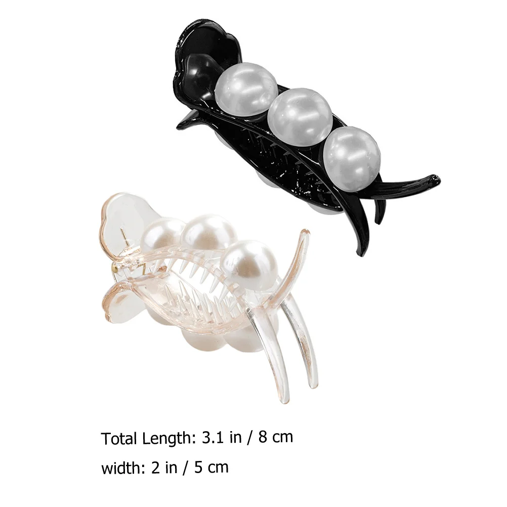 

4pcs Pearl Clips Women Clip Women Small Clips For Thin Back Holder Hair Clamp Clip Bath Makeup Hair Accessories