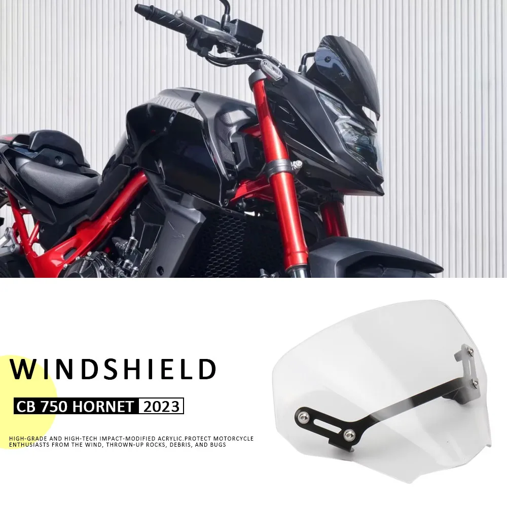 

For Honda CB 750 HORNET Motorcycle 3 colors Accessories Windscreen Windshield Shield Screen with Bracket 2023 cb750 CB750 Hornet