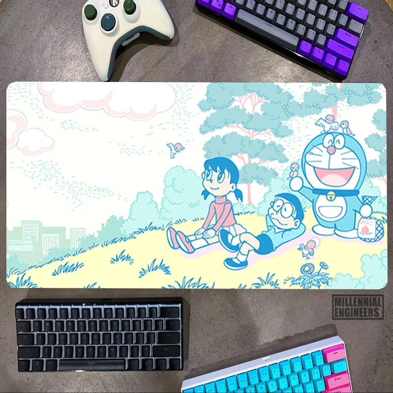 

Cute Cartoon D-Doraemones Mouse Pad Office Accessories Premium Mousepad Big Mousepepad Keyboard Desk Mat Gaming Mats Gamer Large