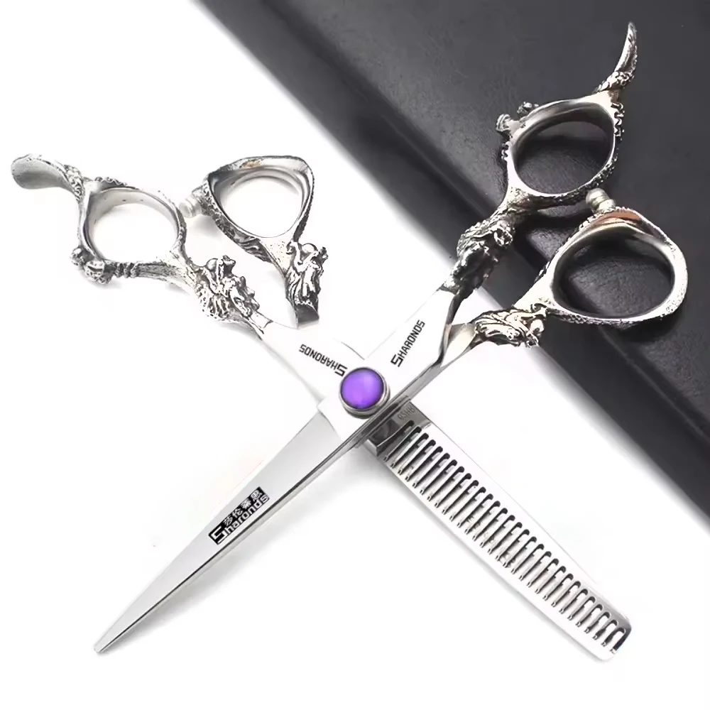 Professional Hairdressing Scissors 6/7/7.5/8/9 Inch Steel Hairdresser Clipers Hairdressers Dedicated Hair Cutting Tools