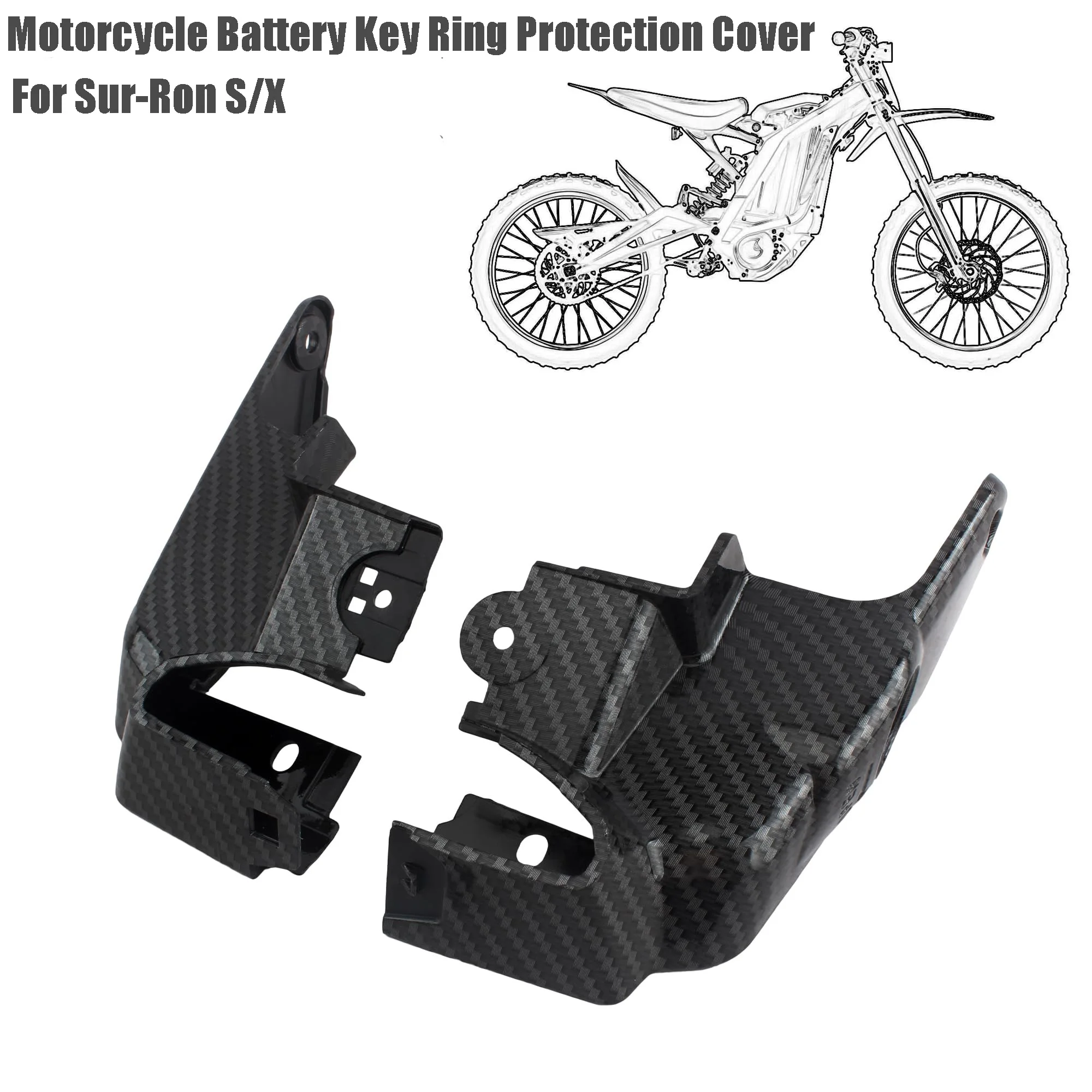 

Motorcycle Battery Compartment Lock Plastic Surround Battery Cover Key Door Surround For Surron Sur-Ron Surron Light Bee X & S