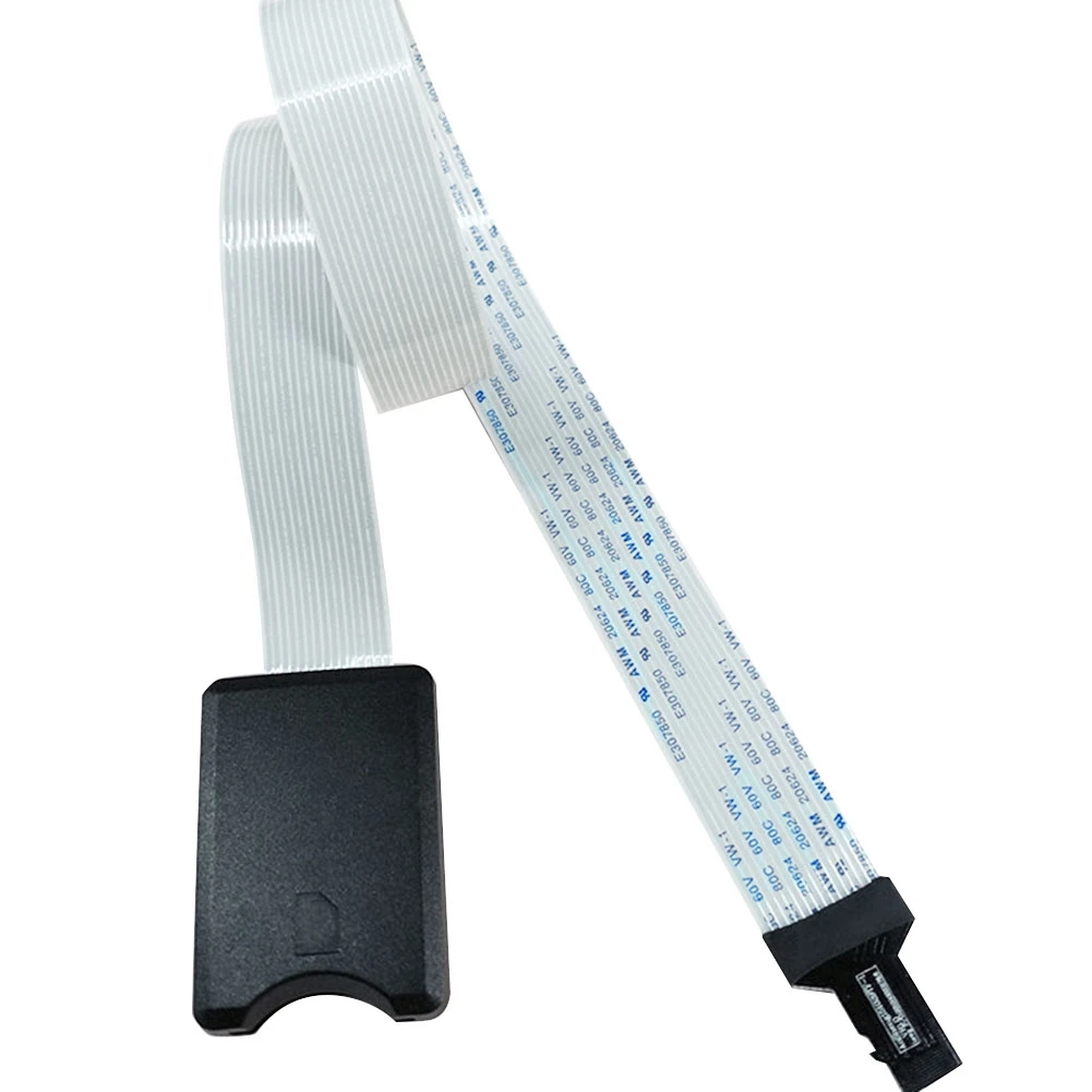 TF to SD 메모리 카드 익스텐션 케이블 카드 리더, 확장기 TF 메모리 카드 익스텐션 어댑터 케이블, 48cm