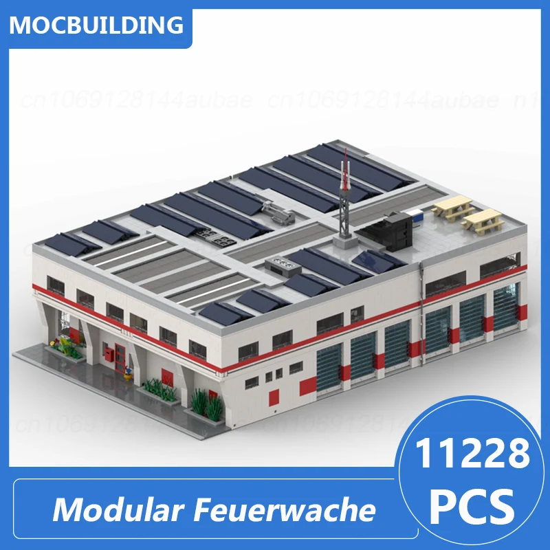 

Modular Feuerwache Model Modular Buildings Moc Building Blocks Diy Assemble Bricks Collection Display Xmas Toys Gifts 11228PCS