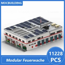 Modular Feuerwache Model Modular Buildings Moc Building Blocks Diy Assemble Bricks Collection Display Xmas Toys Gifts 11228PCS