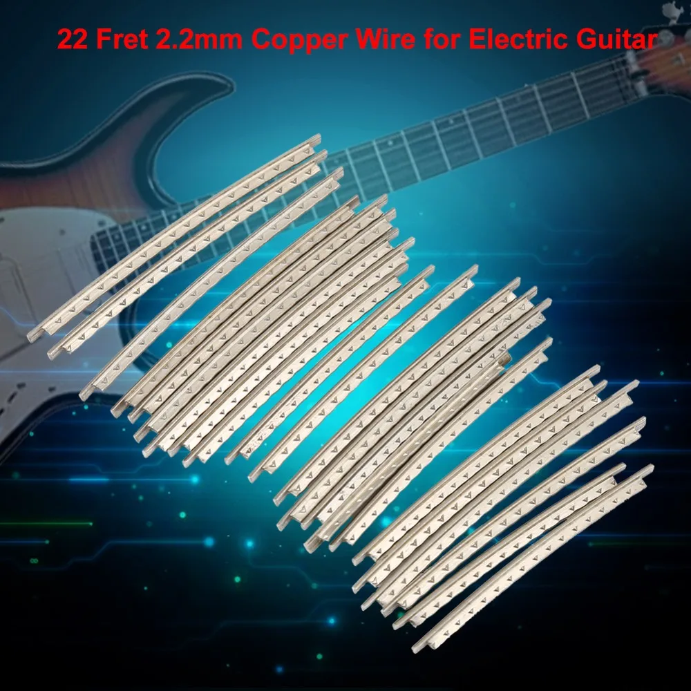 2.2mm Width 22 Frets/2.2mm Width 24 Frets Fret Wire​ Silver Cupronickel ​Guitar Fretwire​ Solid ​Fretwire Set​