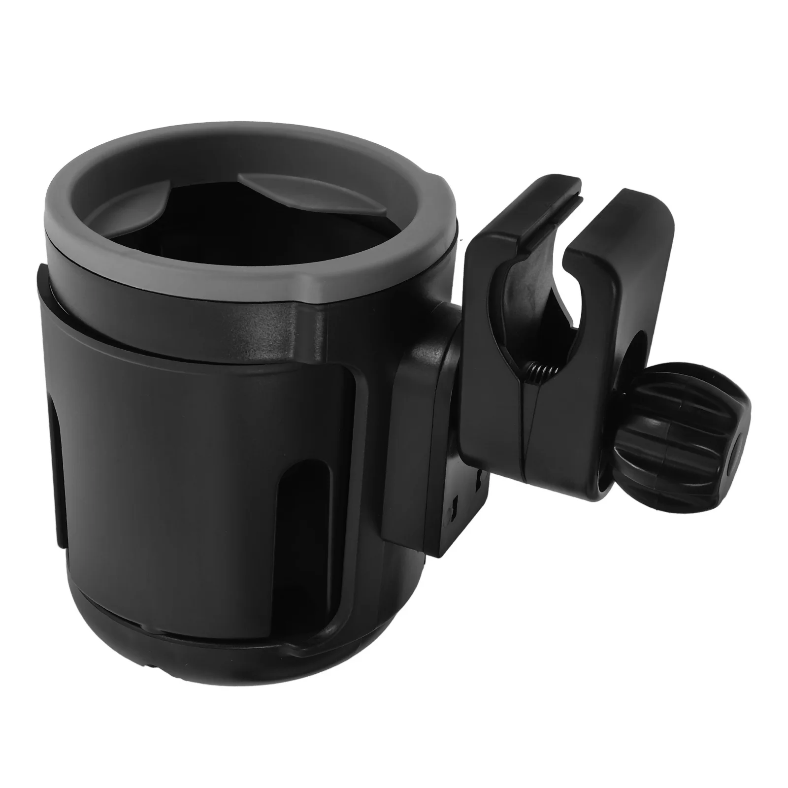 

Adjustable Stroller Cup Holder Dual Cup Baby Bottle Holder Multi-Functional Non-Slip ABS Lightweight Durable Portable