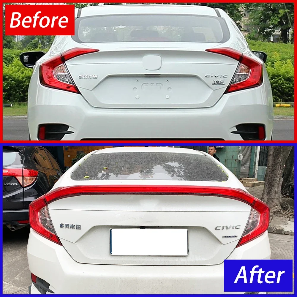 For Honda Civic X 10th FC FK7 FK8 2016-2021 LED Car Taillights Assembly Upgrade High Light Through Light Tool Car Accessories