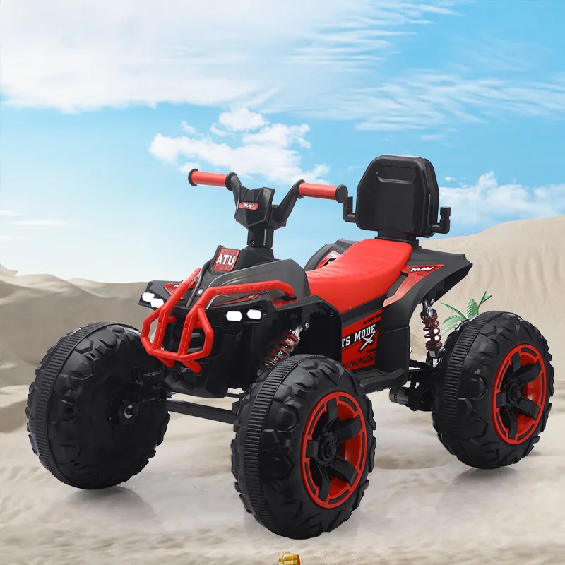 Batería de plomo y ácido de 12V para niños pequeños, juguetes para niños pequeños, 4 y 12 neumáticos grandes, absorción de impacto Real, 80min, 2 engranajes, marcha atrás, seguro