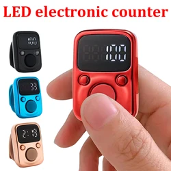 Finger Counter Luminous Finger Ring Electric Digital Display Tally Counter StitchsMarker Sewing Weave BuddhasPray Soccer