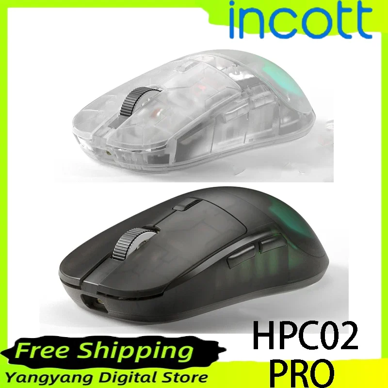 Ironcat Hpc02 Pro Wireless Mouse PAW3395 Hot Swap Low Delay RGB E-sports Gaming Mouse Lightweight PC Gamer Accessories