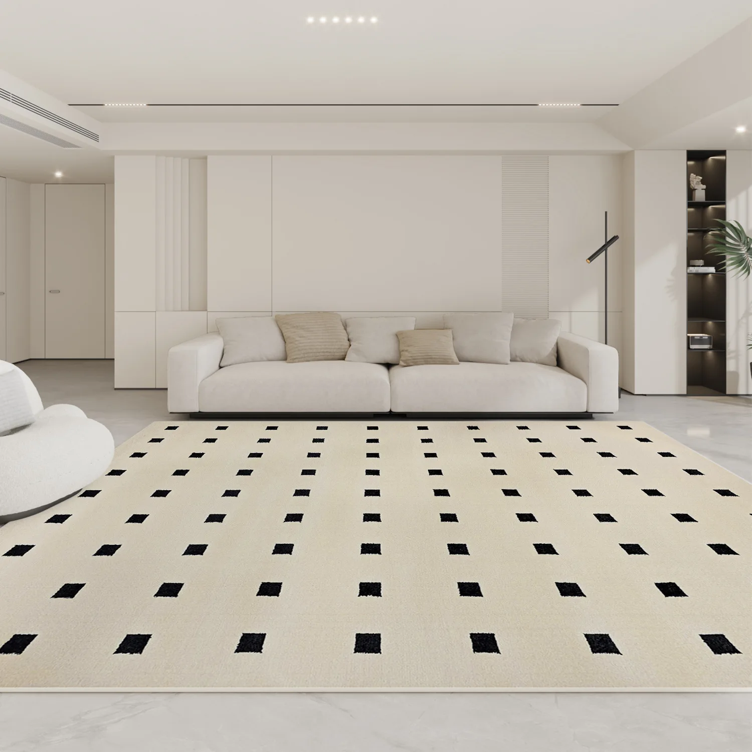 Living room soft decoration minimalist premium minimalist wabi sabi bedroom carpet thickened 2
