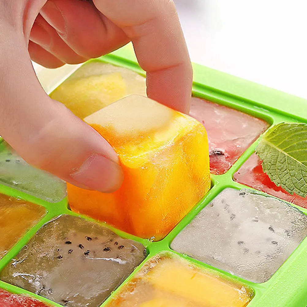 15-Cavity Silicone Ice Cube Mold, Brick Shape for DIY Candy, Jelly, Fondant & Baking