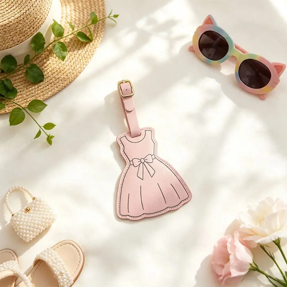 Name Luggage Tags Couple Pu Luggage Tag Wedding Dress Shape Anti loss Boarding Pass Tag Address Label Suit Shape