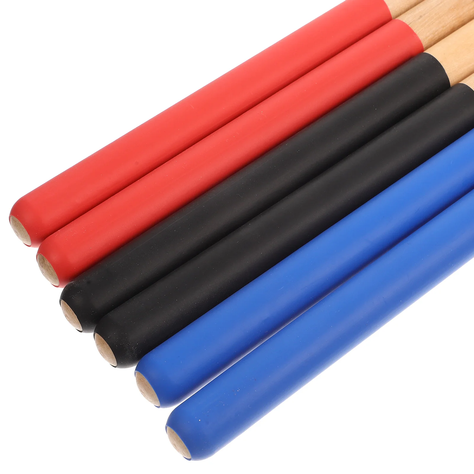 

3Pairs Anti-Slip Maple Wood Drum Sticks Professional Size Balanced Drumsticks for Music Instrument Lightweight Long Handle