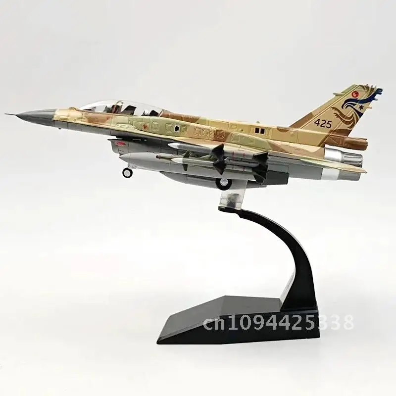 F16 Plane model Toy 1:72 Scale F-16I Sufa Fighter Model Diecast Alloy Plane Aircraft Model Toy Static For Collection