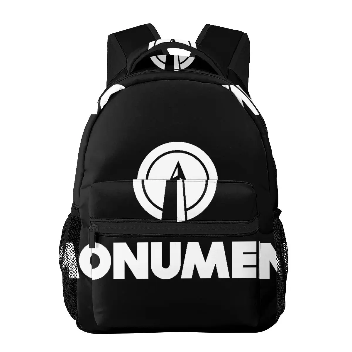 Monument Logo Casual Backpack Unisex Students Leisure Travel Computer Backpack