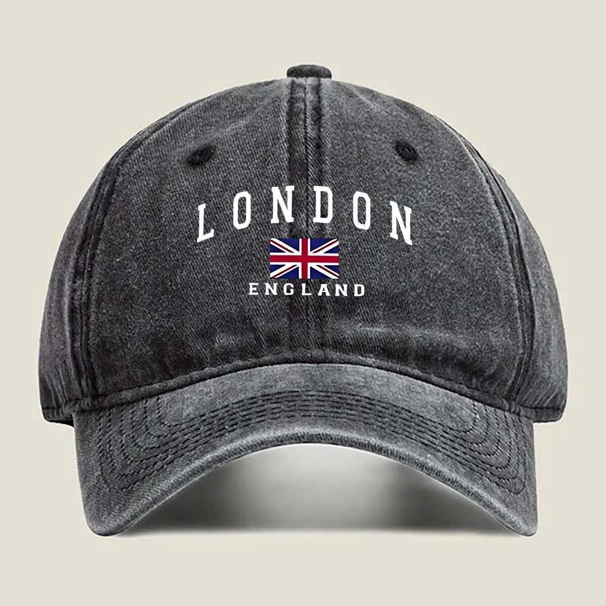 

“London England Travel, City Design” Washed Baseball Cap
