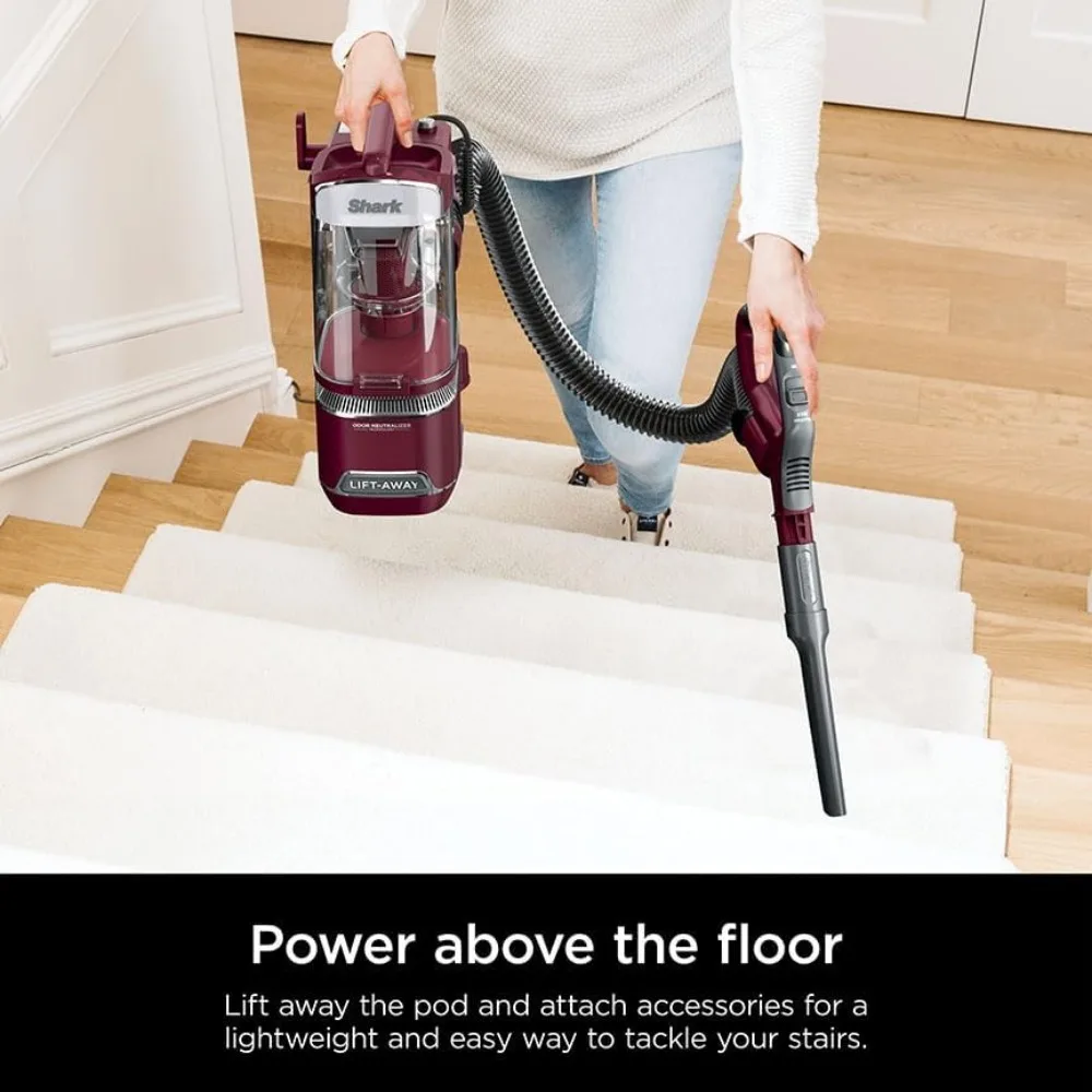 

Corded Upright Vacuum with Detect Technology, Anti-Allergen Complete Seal, and Odor Neutralizer Technology, Burgundy