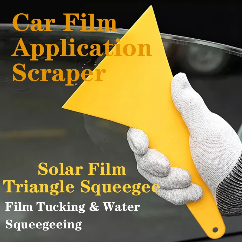 Film Scraper, Car Wrapping Tool, Hard Scraper, High Temperature Resistant Heat Setting Plastic Thin-Edged Triangle Scraper