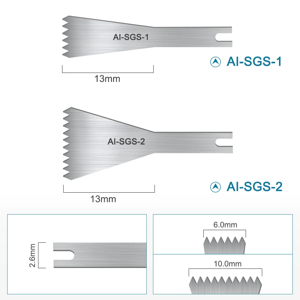 1 szt. Części zamienne do brzeszczotów piły dentystycznej Materiał do cięcia kości Kompatybilny rękojeść survivalowa AI-SGR-D/SGO-T/SGS-Y