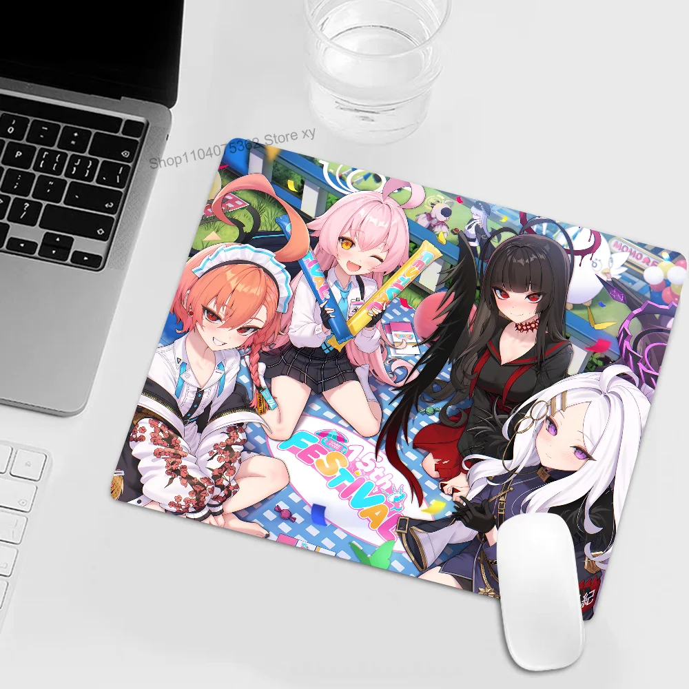 Blue Archive Anime Game Mousepad Small LockEdge Mouse Pad For Gamers Computer Desk Pad Rectangular Anti-slip Rubber