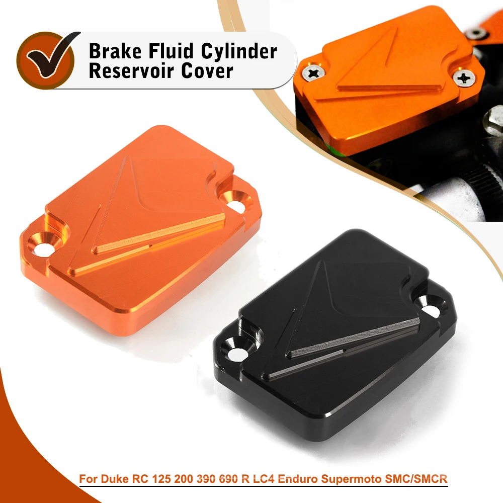 Front Brake Reservoir Master Cylinder Cover Cap For Duke390 Duke690 R LC4 Enduro Supermoto 690 SMC SMC-R RC 125 200 390 DUKE