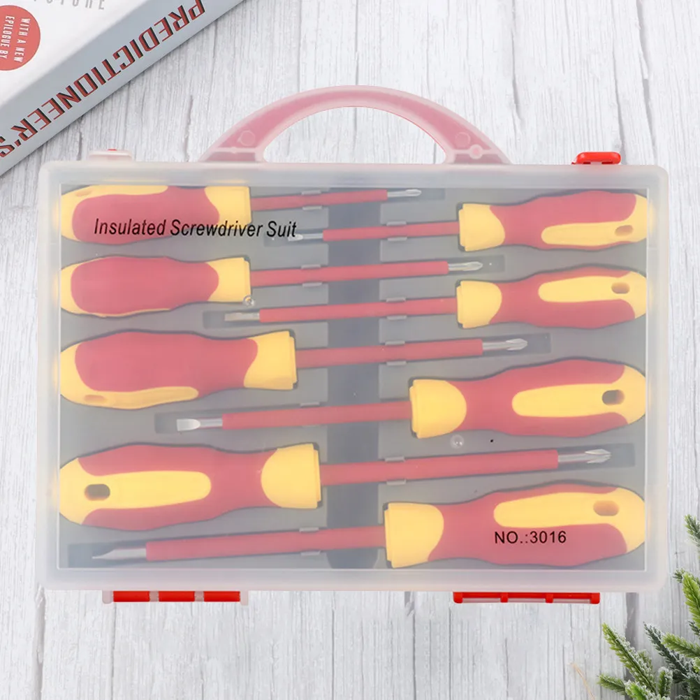 

Набор изолированных отверток CRV из хромованадиевой стали, 8 в 1, прецизионные инструменты для ремонта, портативные ручные инструменты для электриков