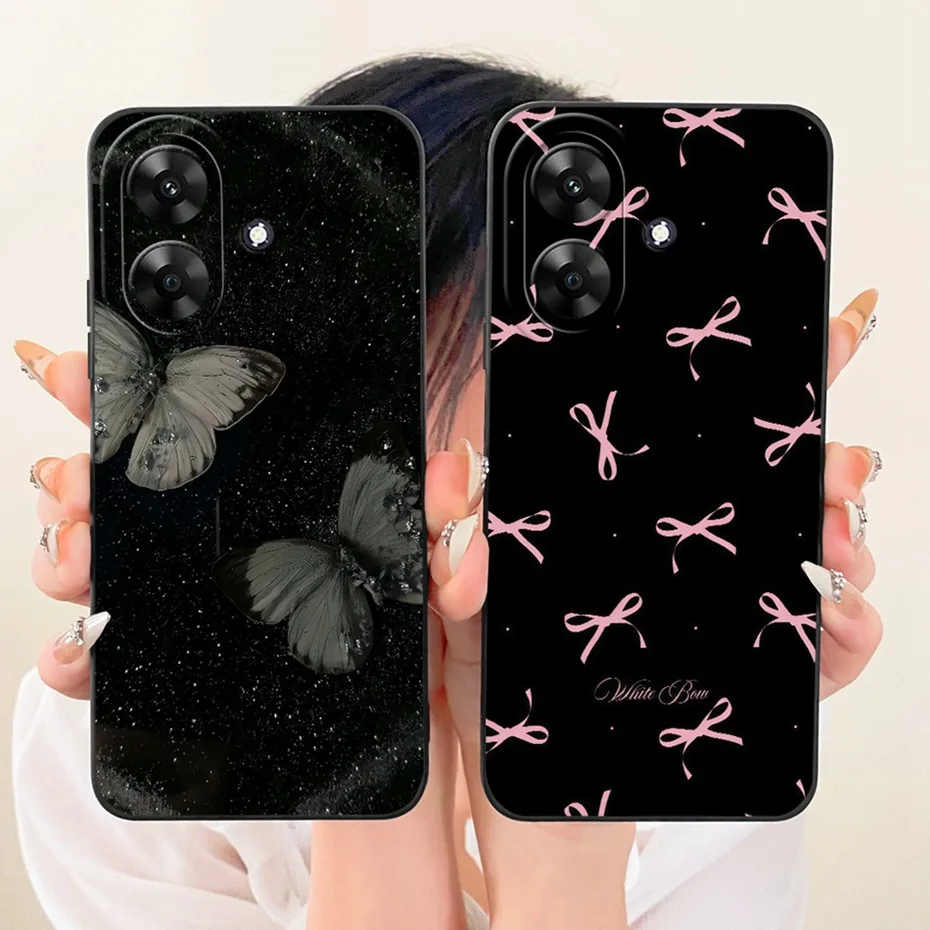 حافظة هاتف مطبوعة لطيفة لهاتف Realme Note 60 60x حافظة من السيليكون الناعم مقاومة للصدمات لهاتف Realme Note60 Note60X أغطية مصدات