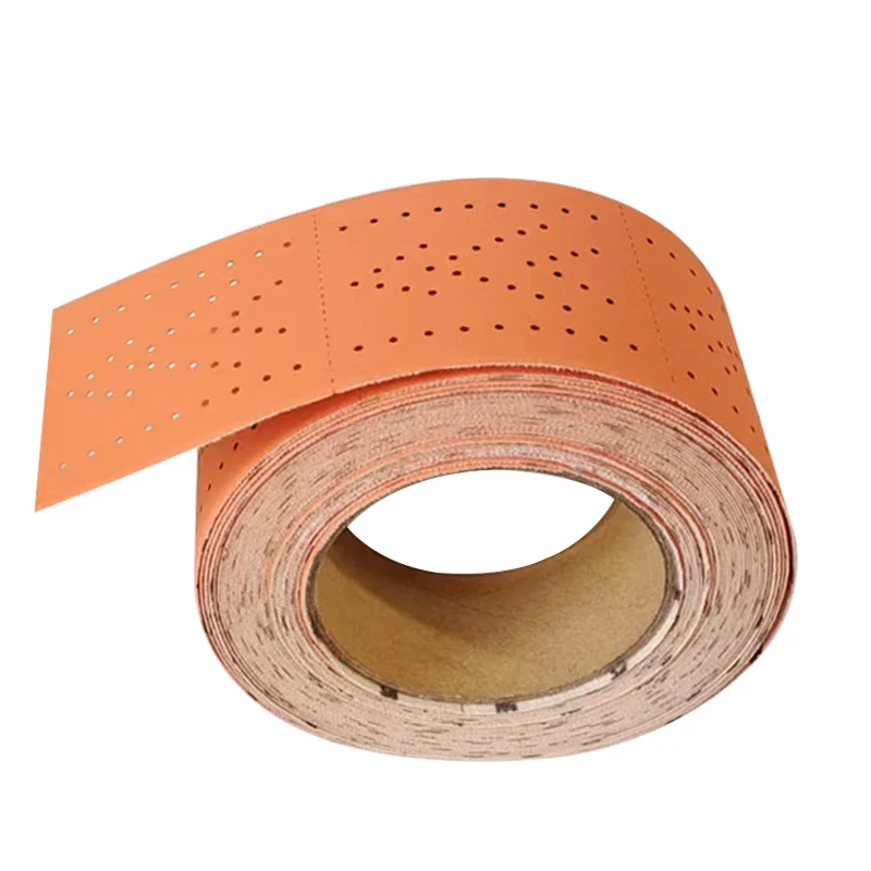 Orange Sandpaper Roll Rectangle 70mm/12m Suitable For Hand Planing 125/198/400mm Car Dry Grinding Putty  Abrasive