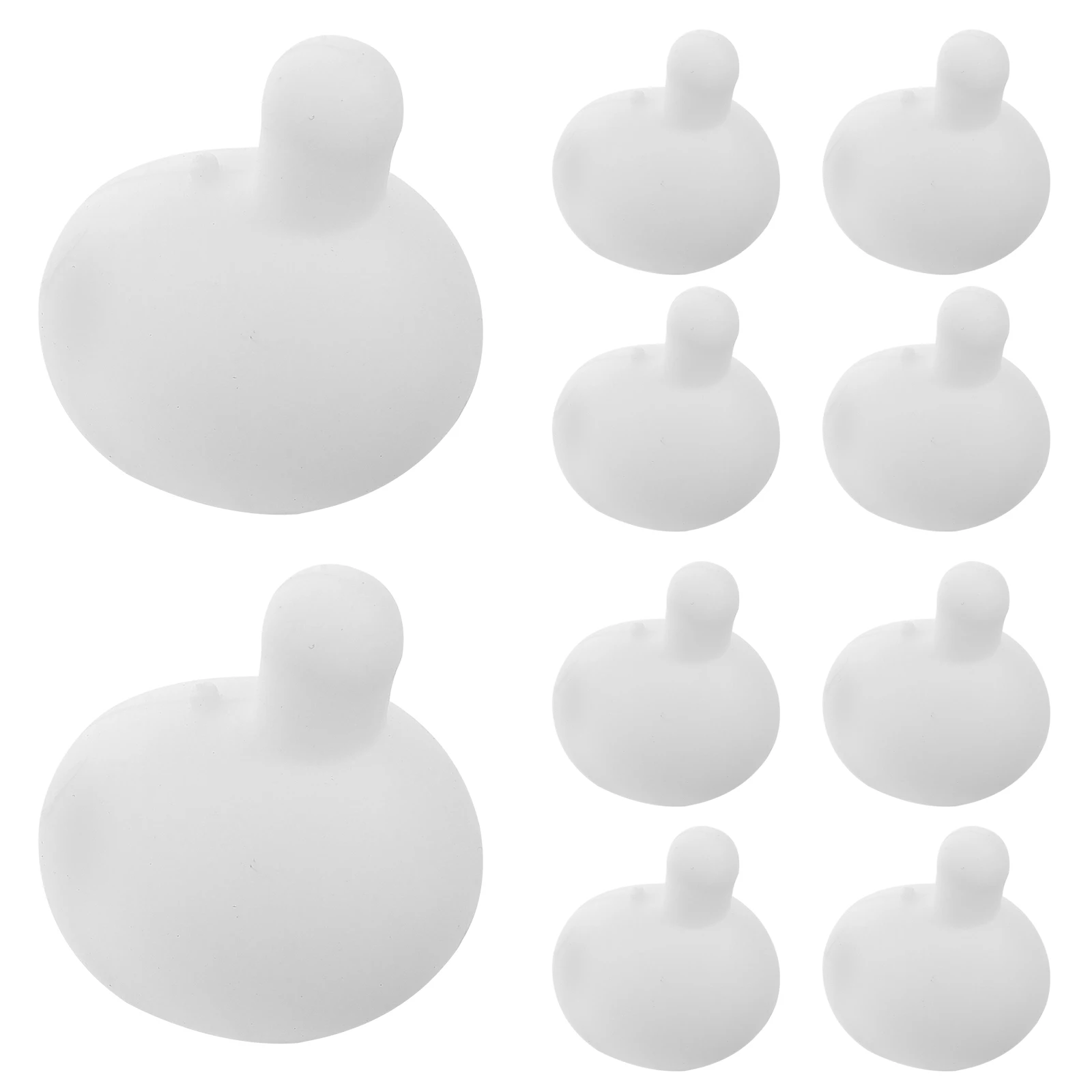 

10 Pcs Accessories Round Animal Spit Diy Silicone Bubbles Dog Squeaker Replacement