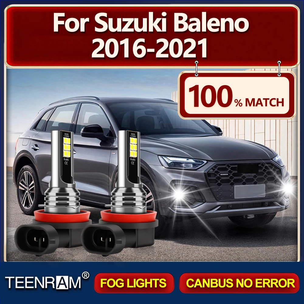 

2Pcs 60W H11 H8 H9 LED Fog Lights Bulbs 12V 20000LM Auto Lamps 6000K White For Suzuki Baleno 2016 2017 2018 2019 2020 2021